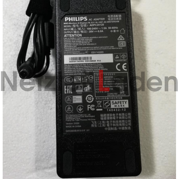 Philips LCD monitor 241B7QUPEB/27 241B7QU Netzteil +Stromkabel