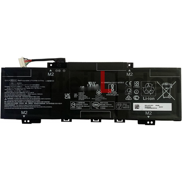 Akku "HP Pavilion x360 14 Convertible PC 14-dy2000 11.55V 43.3Wh
