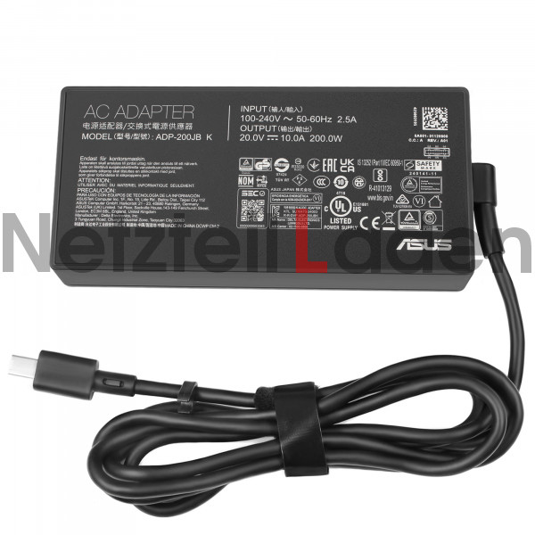 Netzteil Asus TUF GAMING A14 FA401WU-RG039W 20V 10A Ladekabel